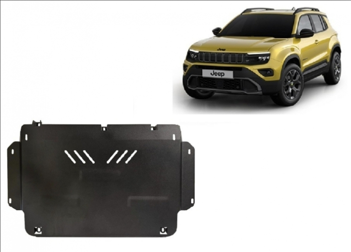 Scut metalic motor cutie radiator oțel 2mm Jeep Avenger 2023+ [2]