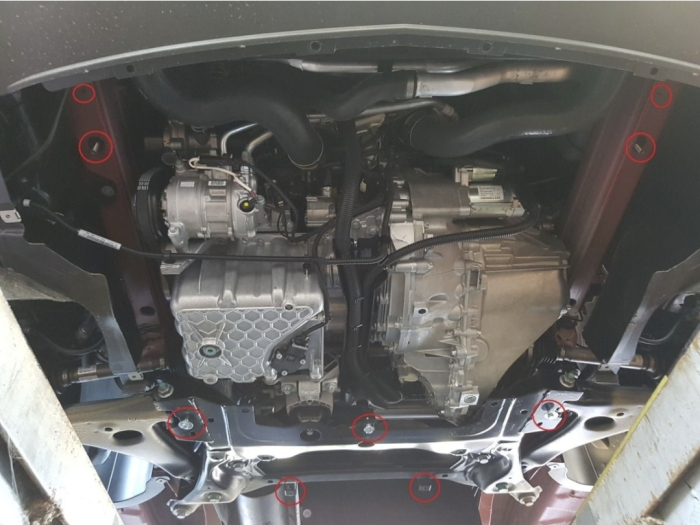 Scut motor cutie viteze radiator otel 2mm Mercedes Sprinter FWD 2018-2025 Karmaster 14.097 [3]