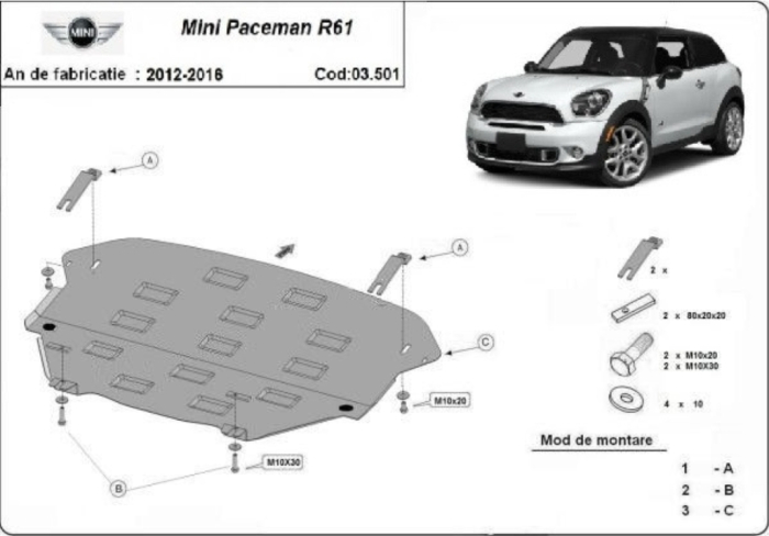Scut-Motor-Metal-Mini-Paceman-R61-2012-2016-Protectie-Integrala-Karmaster [1]