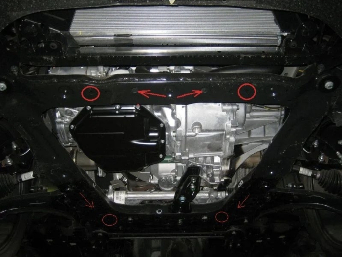 Scut motor metalic Nissan Qashqai J10 2006-2013 Karmaster, otel 2mm, fereastra service ulei, cod 16.113 [3]