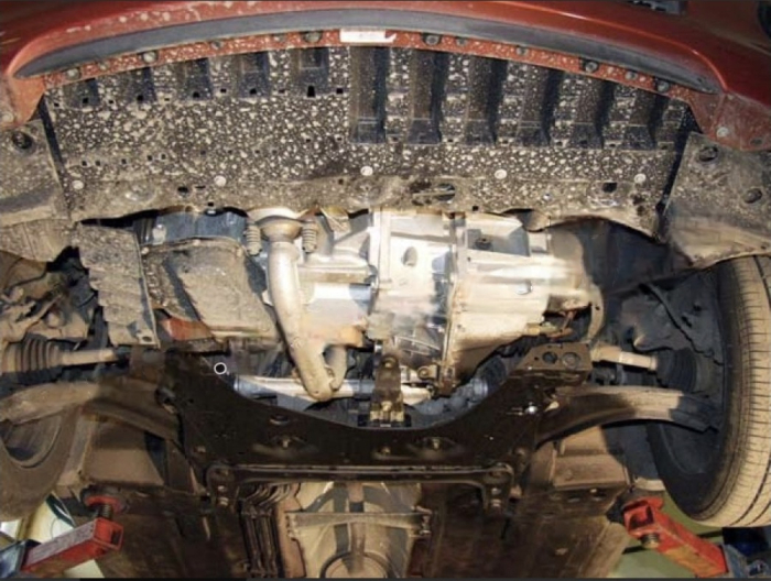 Scut motor metalic Nissan Tiida 2004-2013 Karmaster, otel 2mm, motor 1.6, fereastra service ulei, cod 16.114 [3]