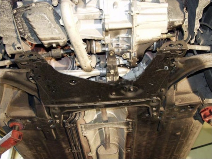 Scut motor metalic Nissan Tiida 2004-2013 Karmaster, otel 2mm, motor 1.6, fereastra service ulei, cod 16.114 [4]