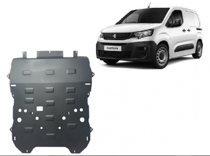 Scut Metalic Motor, Cutie, Radiator și Bară Opel Combo (2018+) - Model 2 [2]