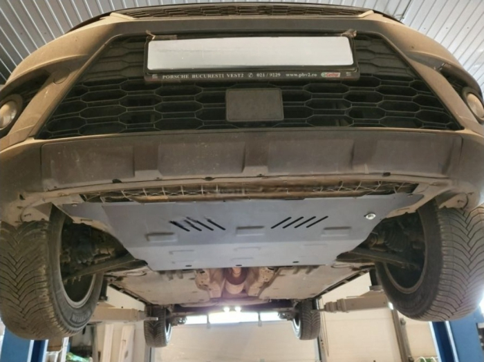 Scut Motor Metalic Oțel Skoda Kamiq (2017 - Prezent) - Protecție Integrală Motor, Cutie Viteze și Radiator, Grosime 2mm [7]