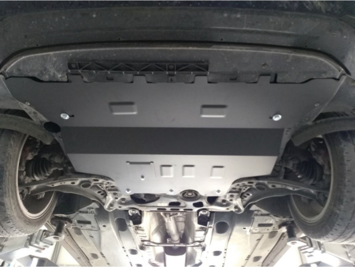 Scut Motor Metalic Oțel Skoda Karoq (2016-2025) Cutie Automată DSG - Protecție 2mm cu Fereastră Vizitare Ulei [4]