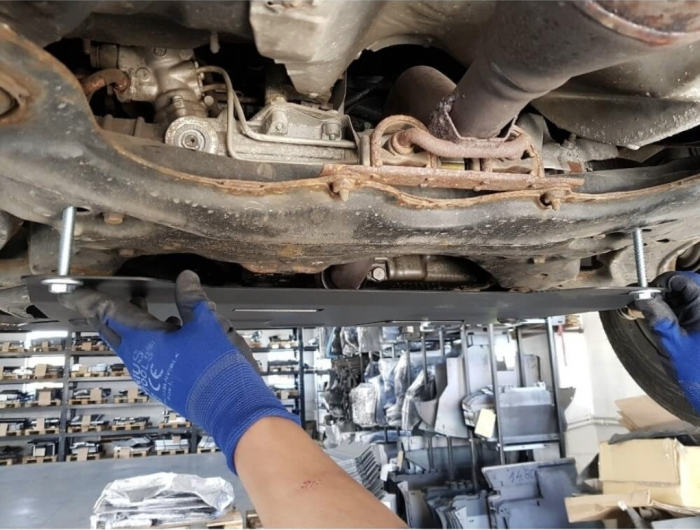 Scut Motor Metalic Oțel Skoda Octavia 1 (1U / Tour) - Protecție 2mm cu Jug de Susținere și Fereastră Ulei [9]