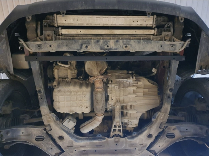 Scut motor metalic oțel SsangYong Tivoli 2015 - prezent protecție cutie de viteze și radiator Karmaster [4]