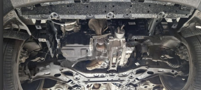 Scut motor metalic oțel SsangYong Torres 2022 - prezent protecție cutie de viteze și radiator Karmaster [3]