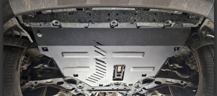 Scut motor metalic oțel SsangYong Torres 2022 - prezent protecție cutie de viteze și radiator Karmaster [8]