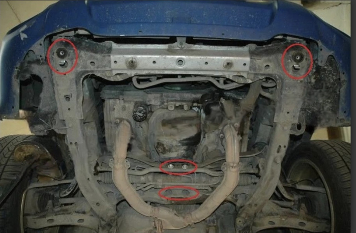 Scut motor metalic oțel 3mm Subaru Forester 2 2002 - 2008 protecție cutie de viteze Karmaster [3]