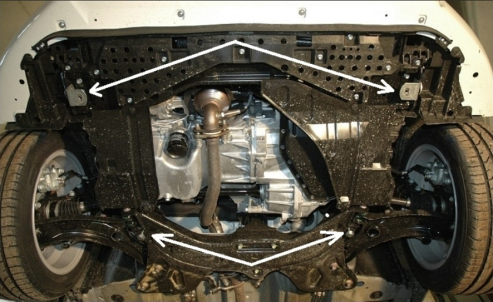 Scut Motor și Cutie de Viteze Metalic Suzuki Swift 3 (2010 - 2017) Protecție Oțel 2mm [3]