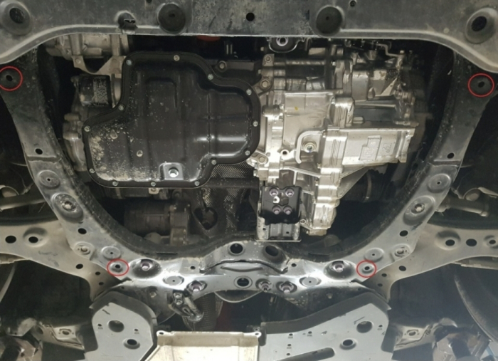 Scut Metalic Motor, Cutie de Viteze, Radiator și Bară Toyota Camry (2018 - Prezent) - Oțel 2mm [3]