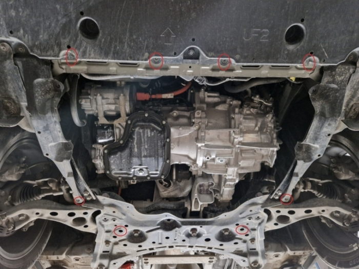 Scut Metalic Motor, Cutie de Viteză și Radiator Toyota Corolla Cross (2022 - prezent) - Protecție Oțel 2mm, Cod 26.189 [4]