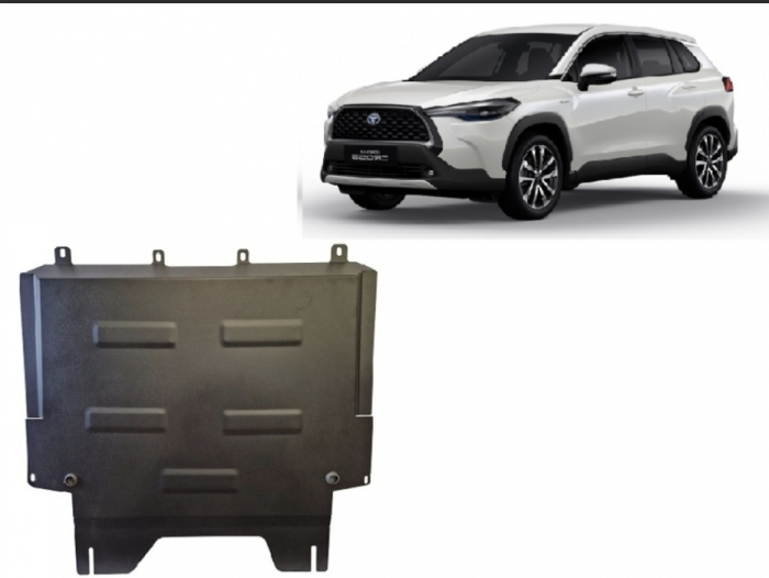 Scut Metalic Motor, Cutie de Viteză și Radiator Toyota Corolla Cross (2022 - prezent) - Protecție Oțel 2mm, Cod 26.189 [2]
