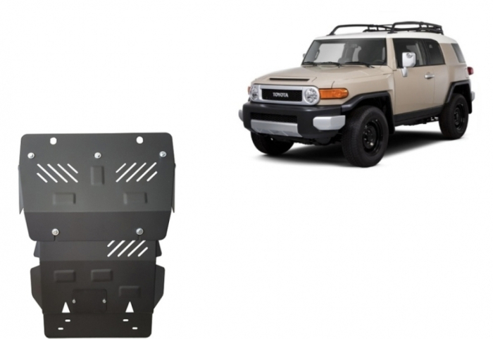 Scut Metalic Motor, Radiator și Bară Față Toyota FJ Cruiser (2006 - 2018) - Oțel 2.5mm, Cod 26.172 [2]