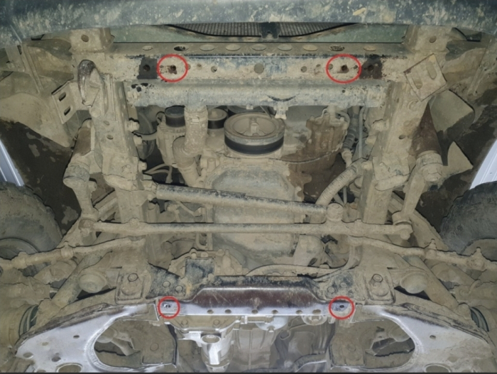 Scut Motor Metalic Toyota Hilux 2000-2004 Oțel 3mm Karmaster [5]
