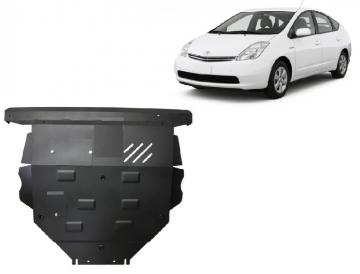 Scut Metalic Motor, Cutie de Viteză și Radiator Toyota Prius 2003 - 2009, Oțel 2mm - Protecție Mecanică și Montaj OEM [2]
