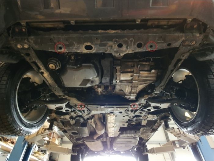 Scut metalic motor, cutie viteză, radiator și bară față Toyota RAV 4 (2006-2013) Diesel – Oțel 2mm [4]