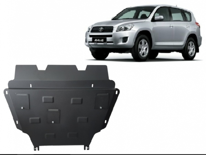 Scut metalic motor, cutie viteză, radiator și bară față Toyota RAV 4 (2006-2013) Diesel – Oțel 2mm [2]