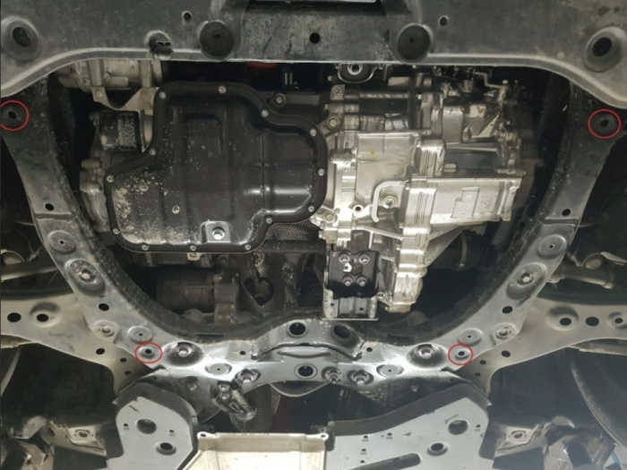 Scut metalic motor, cutie viteză, radiator și bară față Toyota RAV 4 (2018 - 2026) – Oțel 2mm [4]