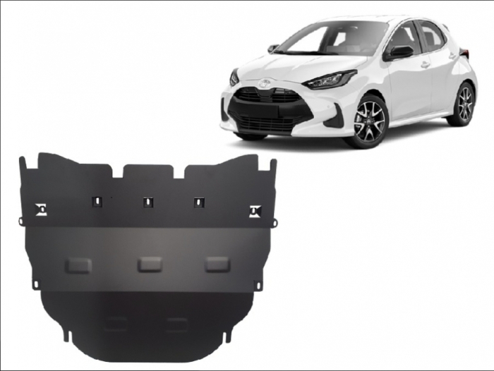 Scut motor metalic Toyota Yaris XP210 (2021 - 2026) - Protecție 2mm [2]