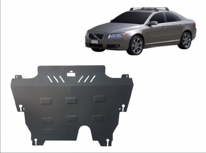 Scut Motor Metalic Volvo S80 (2006 - 2016) Protecție Profesională 2mm Karmaster [2]