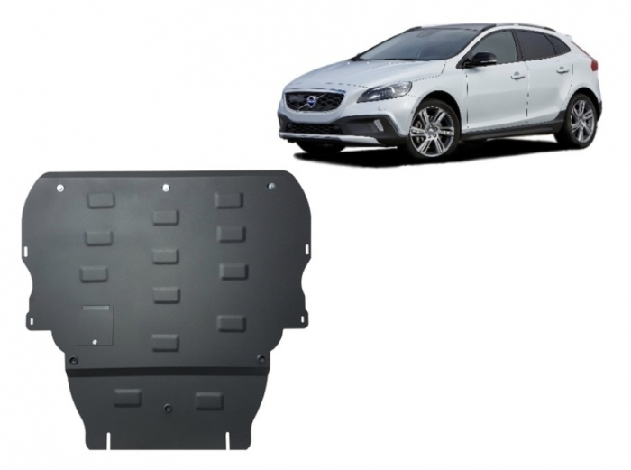 Scut Motor Metalic Volvo V40 (2012 - 2019) Protecție Profesională 2mm Karmaster [2]