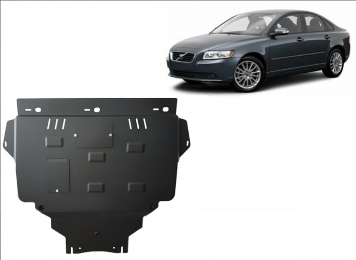 Scut Motor Metalic Volvo V50 (2004 - 2012) Protecție Profesională 2mm Karmaster [2]