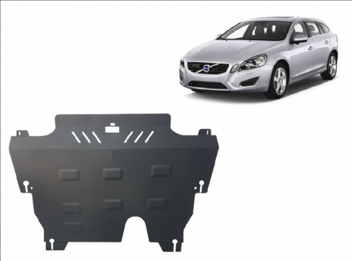 Scut Motor Metalic Volvo V60 (2010 - 2018) Protecție Profesională 2mm Karmaster [2]