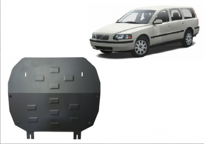 Scut Motor Metalic Volvo V70 (2000 - 2007) Protecție Profesională 2mm Karmaster [2]