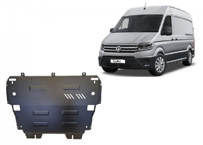 Scut motor metalic Volkswagen Crafter 2017 - prezent grosime 3 mm [2]