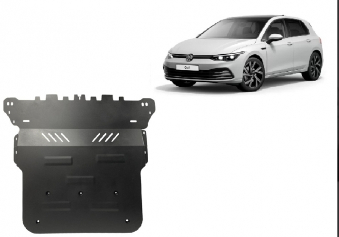 Scut Motor Metalic VW Golf 8 2019-2026 Protecție Profesională Caseta Direcție Electrică Radiator Karmaster [2]