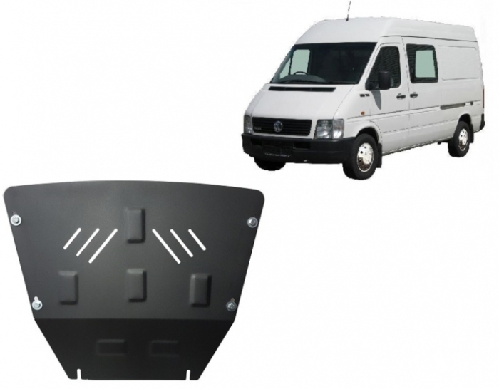 Scut Motor Metalic VW LT 1996-2006 Protecție Profesională Oțel 2.5mm Baie Ulei Karmaster [2]