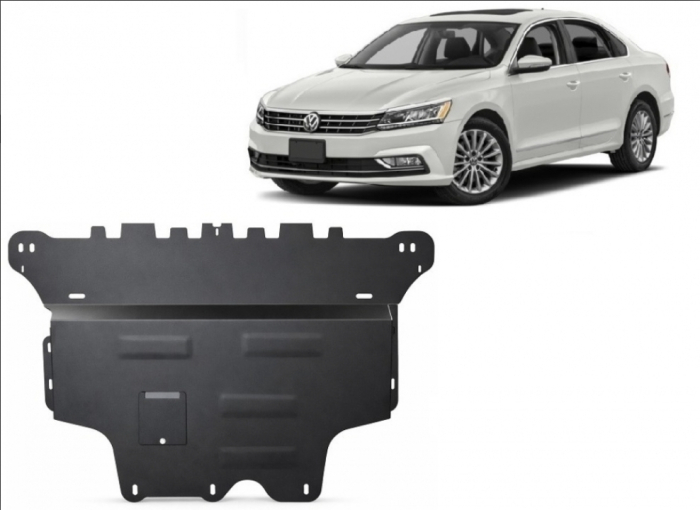 Scut Motor Metalic VW Passat Alltrack (2015 - prezent) Cutie Automată, Oțel 2mm - Cod 30.145A [2]