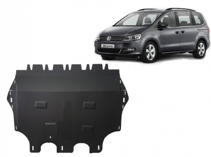 Scut Motor Metalic VW Sharan - cu Webasto (2010 - 2022) – Protecție Profesională 2mm [2]