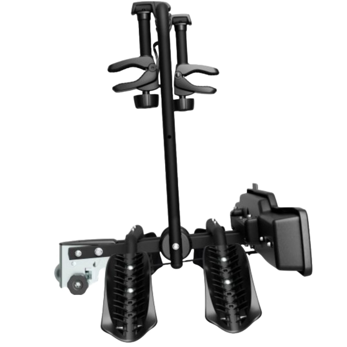 Suport 2 biciclete Peruzzo Siena 668E compatibil cu biciclete electrice cu prindere pe carligul de remorcare, Negru Mat [2]