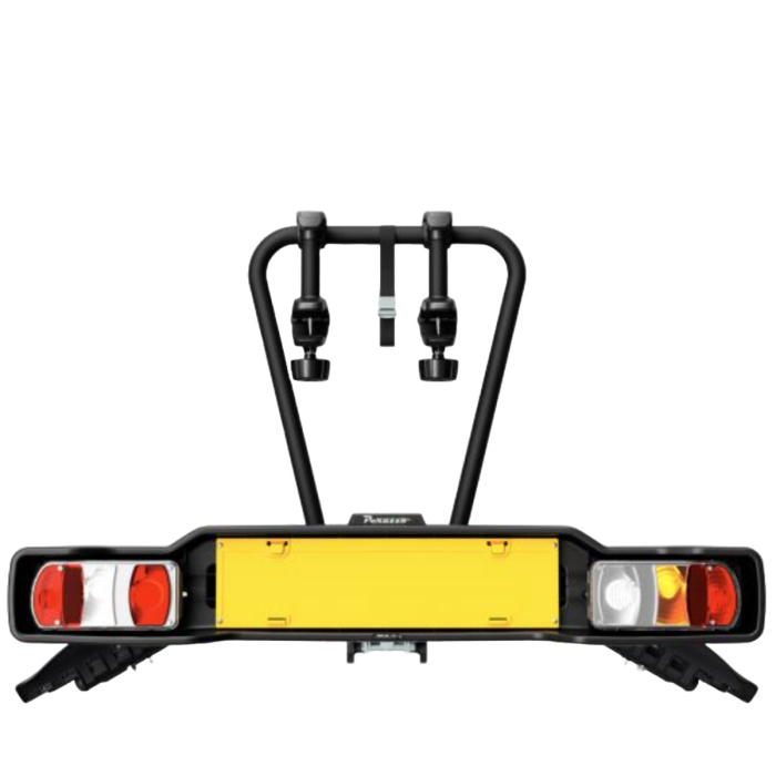 Suport 2 biciclete Peruzzo Siena 668E compatibil cu biciclete electrice cu prindere pe carligul de remorcare, Negru Mat [3]