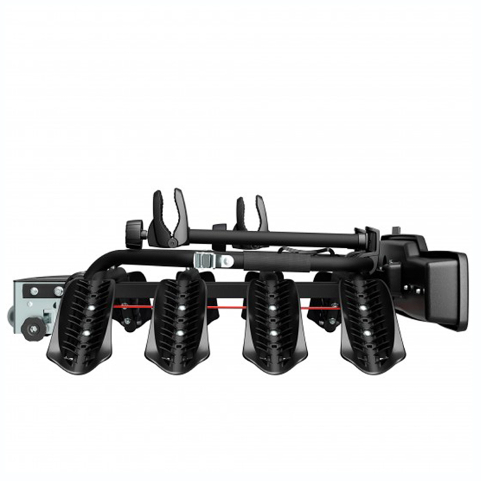 Suport 4 biciclete Peruzzo Siena 668/4N cu prindere pe carligul de remorcare, Negru [4]