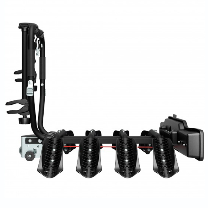 Suport 4 biciclete Peruzzo Siena 668/4N cu prindere pe carligul de remorcare, Negru [3]