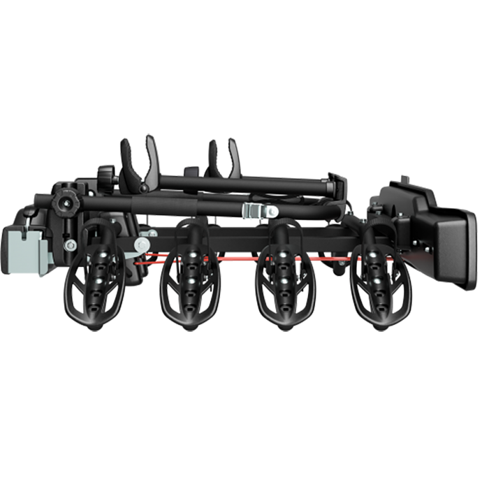 Suport biciclete Peruzzo Parma 4 biciclete 706/4N negru cu prindere pe carligul de remorcare [3]