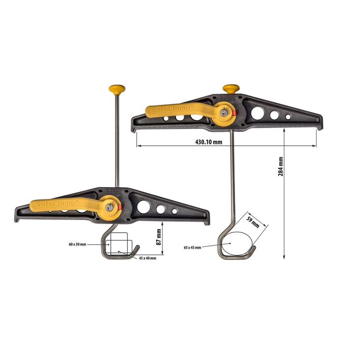 Suport fixare scara, Rhino, Safe Clamp, RAS21, set de 2 buc. [2]