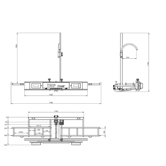 Suport motocicleta Hakr Cross Carrier HV1151 cu prindere pe carligul de remorcare [4]