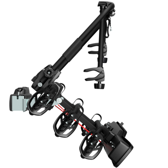 Suport pentru 3 biciclete, Peruzzo Parma 706/3, Negru, cu prindere pe carligul de remorcare [6]