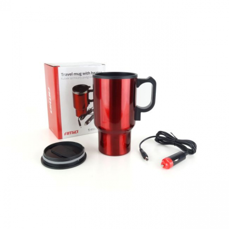 Bucataria de voiaj - Cana termica cu alimentare 12v pentru masina, volum 450ml