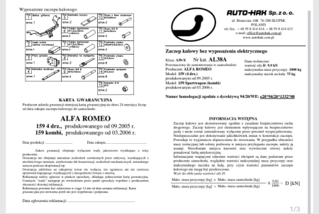 Cârlig de remorcare detașabil orizontal Alfa Romeo 159 (2006 - prezent) Auto-Hak AL 38A - karmaster.ro [4]