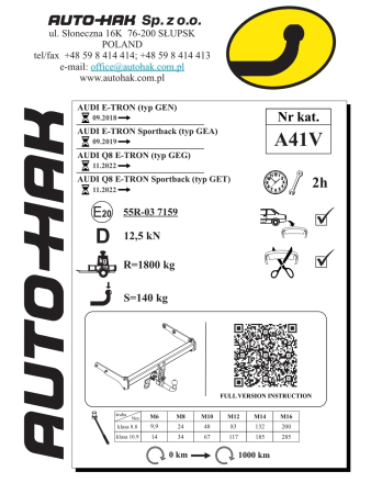 Cârlig remorcare Auto-Hak A 41V automat vertical pentru Audi E-Tron (2018 - prezent) [3]