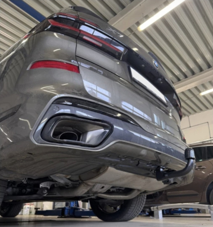 Cârlig Remorcare Auto-Hak Automat BMW X7 G07 2019 - Prezent SUV M Pakiet Sferă Demontabilă Verticală cu Cheie Cod Produs B 33V Omologare Europeană [8]