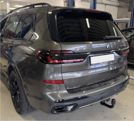 Cârlig Remorcare Auto-Hak Automat BMW X7 G07 2019 - Prezent SUV M Pakiet Sferă Demontabilă Verticală cu Cheie Cod Produs B 33V Omologare Europeană [6]