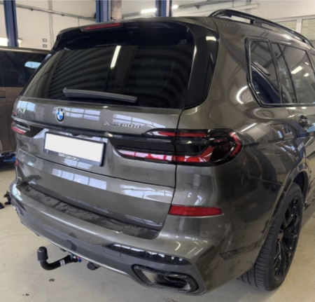 Cârlig Remorcare Auto-Hak Automat BMW X7 G07 2019 - Prezent SUV M Pakiet Sferă Demontabilă Verticală cu Cheie Cod Produs B 33V Omologare Europeană [5]