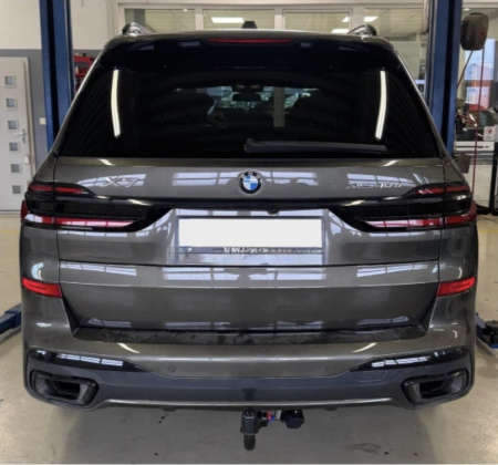 Cârlig Remorcare Auto-Hak Automat BMW X7 G07 2019 - Prezent SUV M Pakiet Sferă Demontabilă Verticală cu Cheie Cod Produs B 33V Omologare Europeană [3]